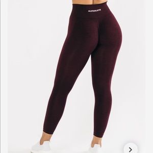 Cherry Red Alphalete Amplify leggings